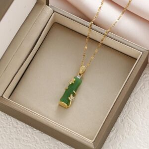 Elegant Bamboo Pendant Necklace (Exclusive Product) - Image 9