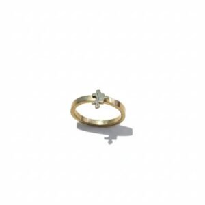 Puzzle Piece Gold Tone  Women's Ring {Exclusive} - Image 4