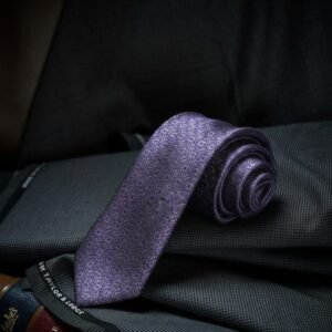 Da Kasha Vintage Lavender Classic Necktie - Image 1