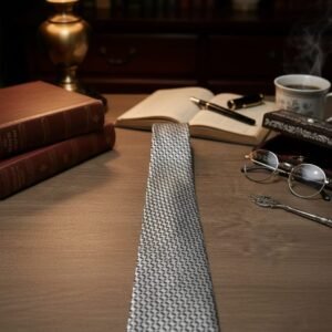 Da Kasha silver-gray Timeless necktie - Image 7