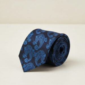 Da Kasha Paisley Blue Classic Necktie - Image 2