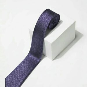 Da Kasha Vintage Lavender Classic Necktie - Image 5