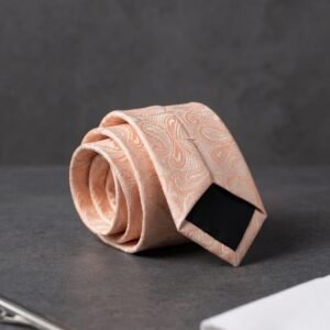 Da Kasha Peach Dawn Paisley Necktie - Image 5