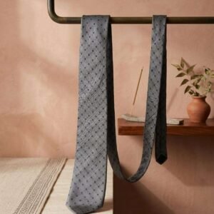 Da Kasha “Classic Silver Dotted” Necktie - Image 5