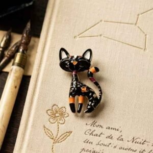 Midnight Muse Cat Brooch - Image 2