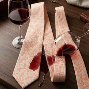 Da Kasha Peach Dawn Paisley Necktie - Image 1