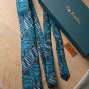 Da Kasha Azure Royale Fusion Necktie - Image 4