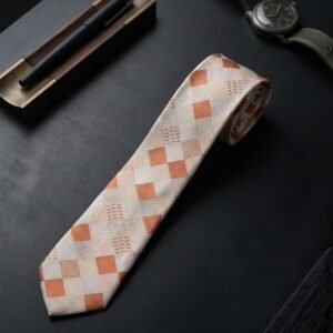 Da Kasha Amber Chess Classic Necktie - Image 5