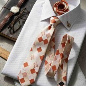 Da Kasha Amber Chess Classic Necktie - Image 4