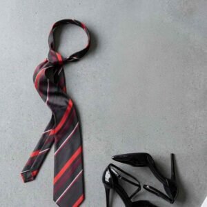 Da  Kasha Crimson Stride Necktie - Image 4
