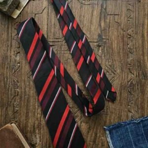 Da  Kasha Crimson Stride Necktie - Image 5