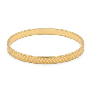 Da Kasha Golden Chevron Bangle - Image 3