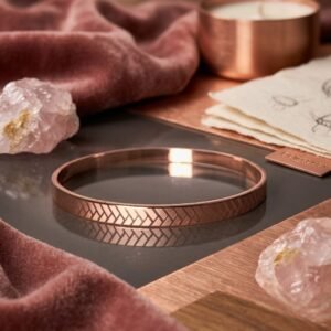 Da Kasha Rose Chevron Bangle - Image 3