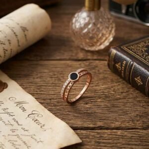 Da Kasha Noir Halo Women's Ring - Image 3