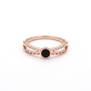 Da Kasha Noir Halo Women's Ring - Image 4