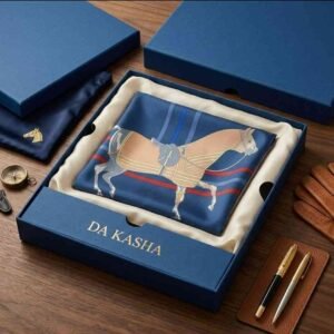 Ride the winds of elegance Thai silk Handcrafted Luxury in Royal Blue   { IMPORTED} - Image 5