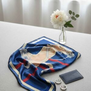Ride the winds of elegance Thai silk Handcrafted Luxury in Royal Blue   { IMPORTED} - Image 4