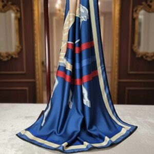 Ride the winds of elegance Thai silk Handcrafted Luxury in Royal Blue   { IMPORTED} - Image 6