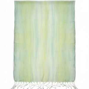 Serenity Mist Thai Silk Pastel Handwoven Scarf { IMPORTED} - Image 2